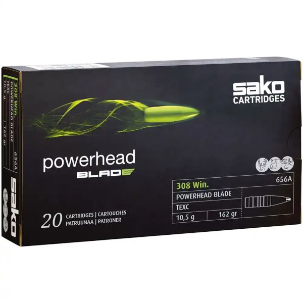 Sako .308 Win. Powerhead Blade 162grs. 20 Schuss