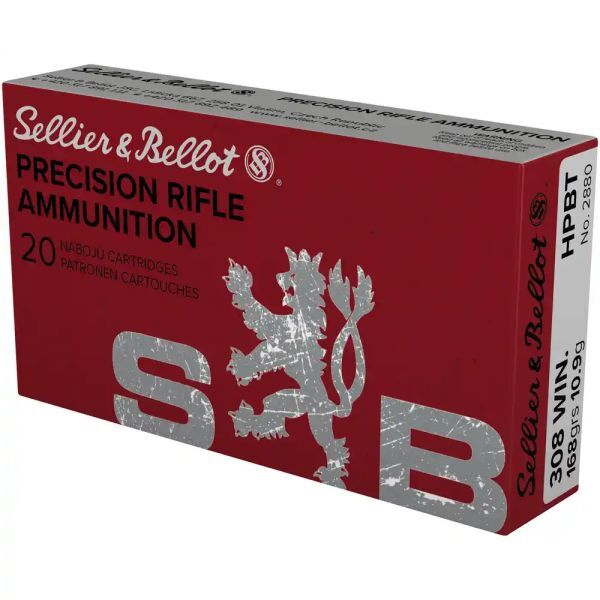 Sellier & Bellot .308 Win. OTM HPBT 168 grs, 20 Schuss