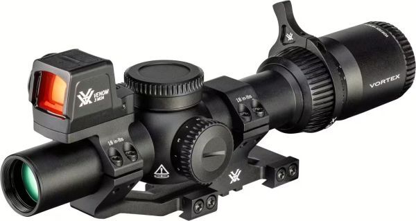 Vortex Venom 1–6x24, Sport Cantilever Mount & Red Dot 3 MOA Bundle_1