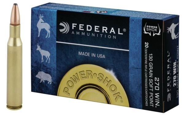 Federal .270 Win 130 gr Power Shok SP, 20 Schuss