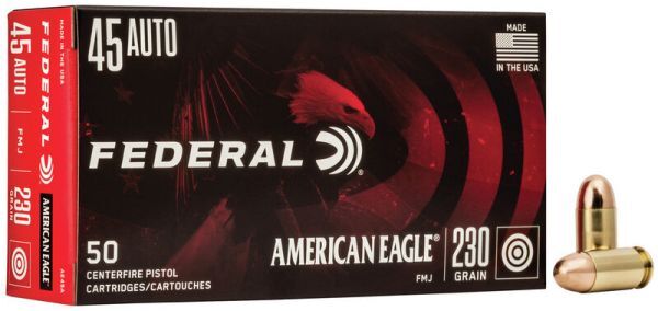 Federal American Eagle .45 Auto 230 grs FMJ 50 Schuss