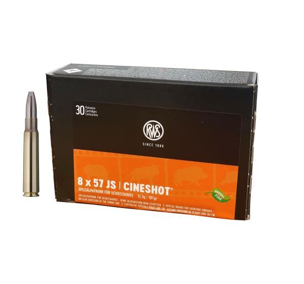 RWS 8x57IS Cineshot Munition 187gr, 30 Schuss