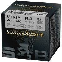 Sellier & Bellot .223 Rem. FMJ 55 grs, 100 Schuss