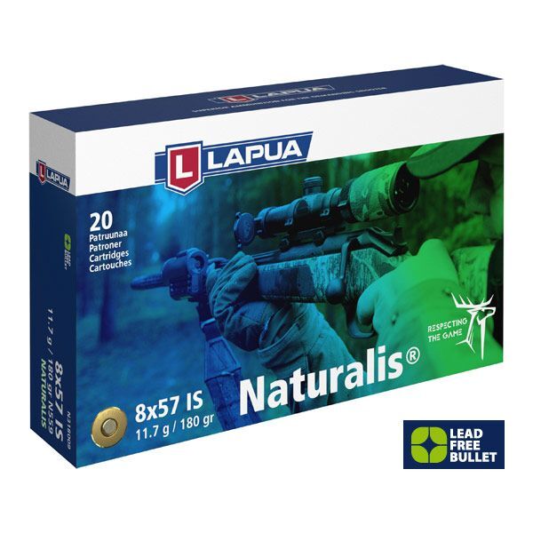 Lapua 8x57 IS Naturalis 180 grs, 20 Schuss