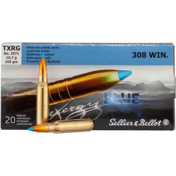 Sellier & Bellot .308 Win. TXRG Blue 165 gr, 20 Schuss