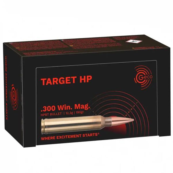 Geco .300 Win. Mag. Target HP 190grs. 50 Schuss