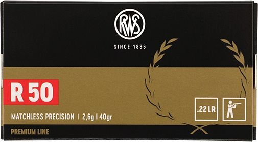 RWS .22lr R 50 Premium Line 2,6g 40grs