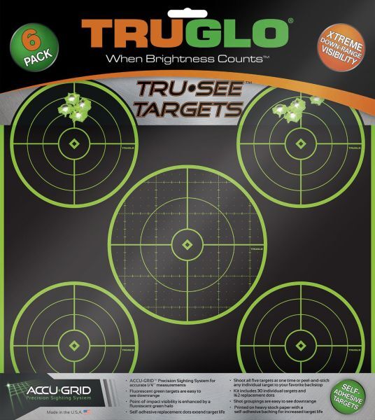 Truglo Zielscheiben klein, 6er Set