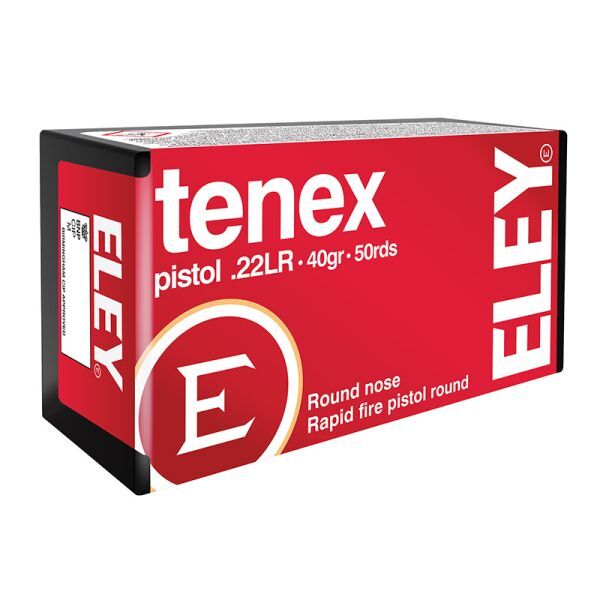 Eley .22lr Tenex Pistol 40grs KK-Munition, 50 Schuss