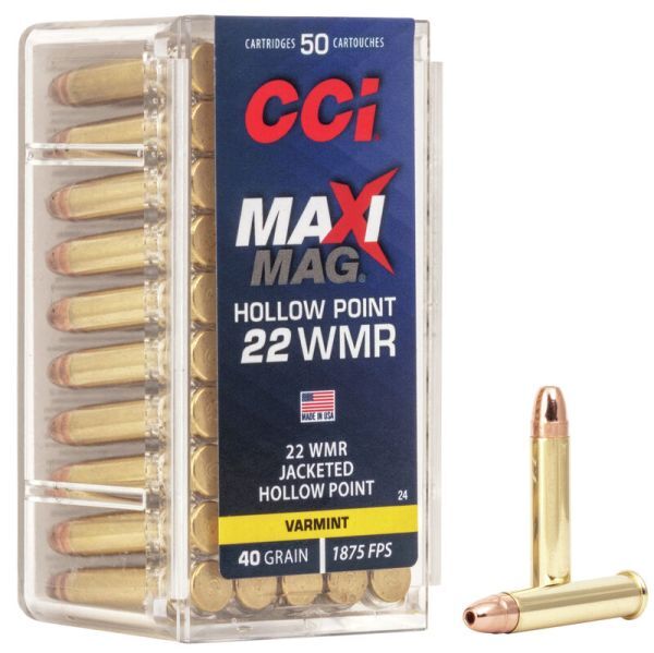 CCI .22 WMR MAXI MAG HP 40grs