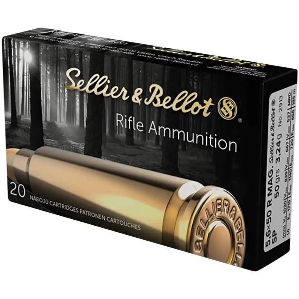 Sellier Bellot 5,6x50 R Mag. Teilmantel 50grs