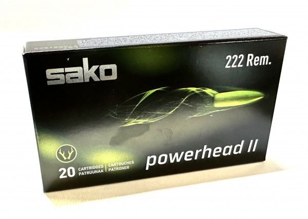 Sako .222 Rem. Powerhead II Barnes TTSX 50grs. 20 Schuss