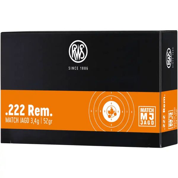 RWS .222 Rem Match Jagd MJ 30 Schuss