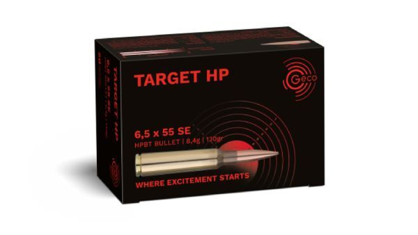 Geco 6,5x55 SE Target HP 130grs. 50 Schuss