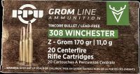 PPU Z-GROM .308 Win. 170grs, 20 Schuss