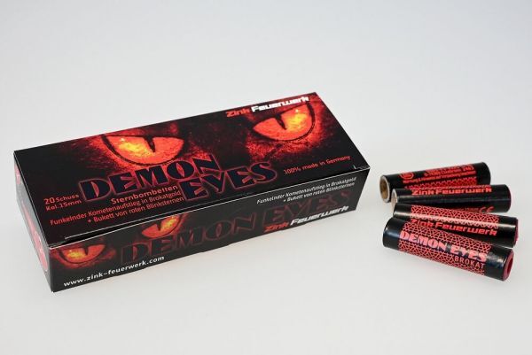 Zink Feuerwerk 15mm Demon Eyes, 20 Schuss