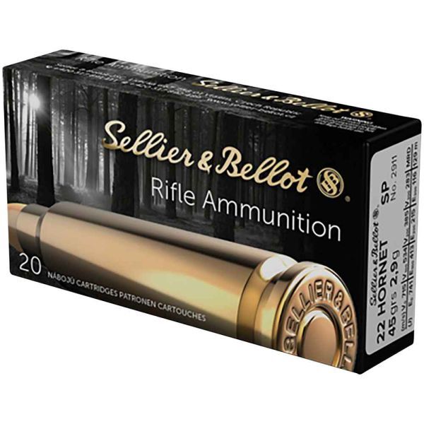 Sellier & Bellot .22 Hornet Teilmantel 45 grs