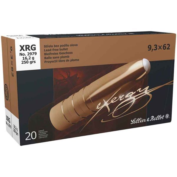 Sellier & Bellot 9,3x62 XRG 250 grs, 20 Schuss