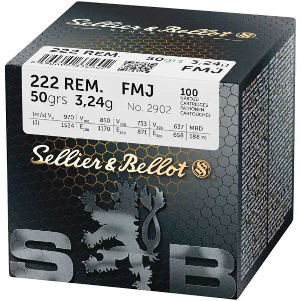Sellier & Bellot .222 Rem. FMJ 50grs