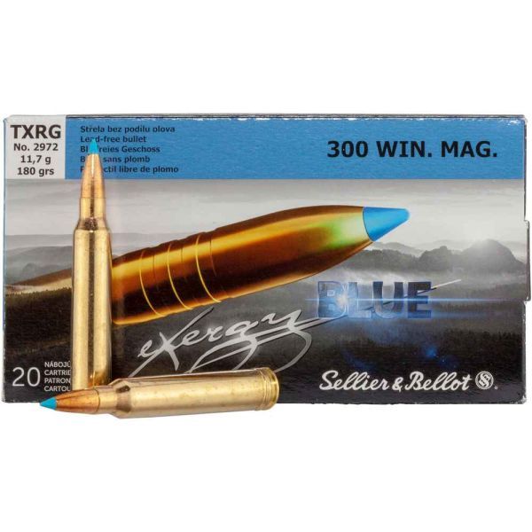 Sellier & Bellot .300 Win. Mag. TXRG Blue 180 gr, 20 Schuss