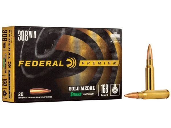 Federal .308Win Gold Medal Sierra Matchking BTHP, 20 Schuss
