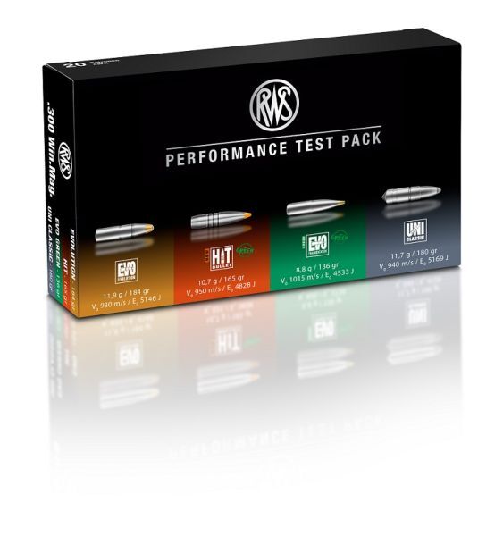 RWS Performance Test Pack .300 Win.Mag. 4x5 Schuss