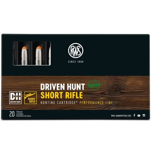 RWS .308 Win. Driven Hunt Short Rifle 150grs. 20 Schuss