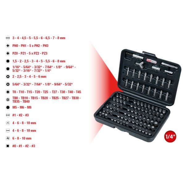 KS tools Classic Bit-Satz 100 teilig