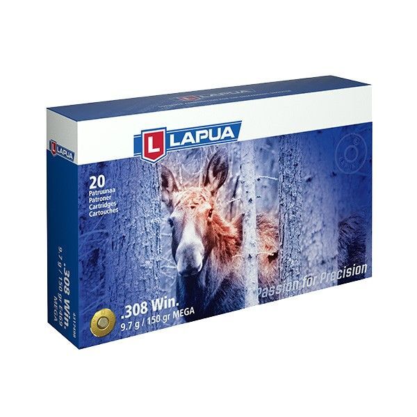 Lapua .308 Win. Mega 150grs. 20Schuss